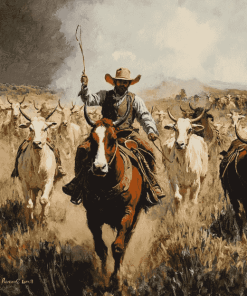 The Herders Cowboy Art Diamond Painting