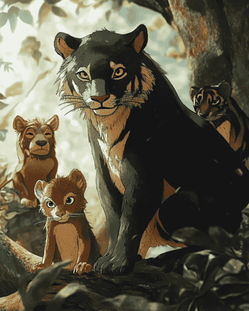 The Jungle Book Animal Diamond Painting