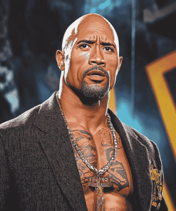 The Rock WWE Icon Diamond Painting