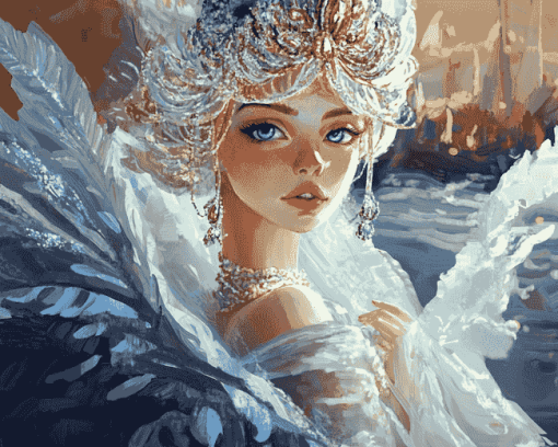 The Swan Princess Diamond Painting