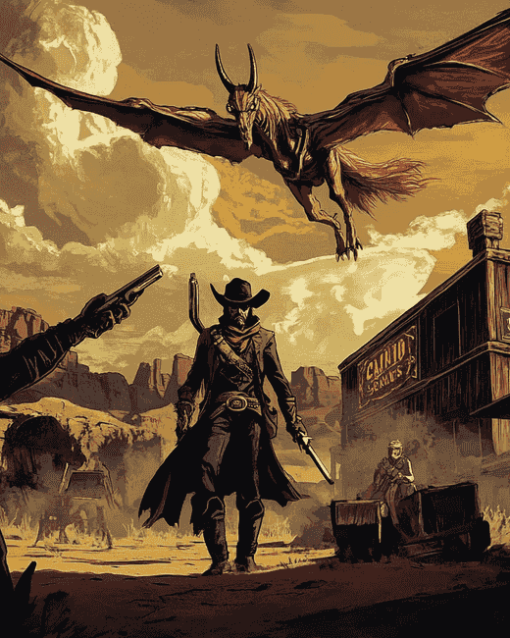 The Weird West Game Art Diamond Painting