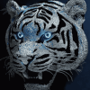 Tiger With Brilliant Eyes Diamond Painting