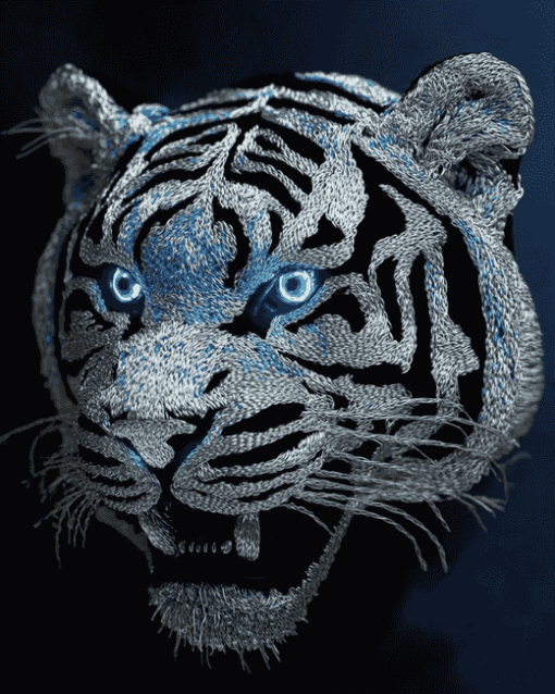 Tiger With Brilliant Eyes Diamond Painting