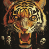 Tiger and Skull Diamond Painting