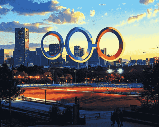 Tokyo Olympic Rings Diamond Painting