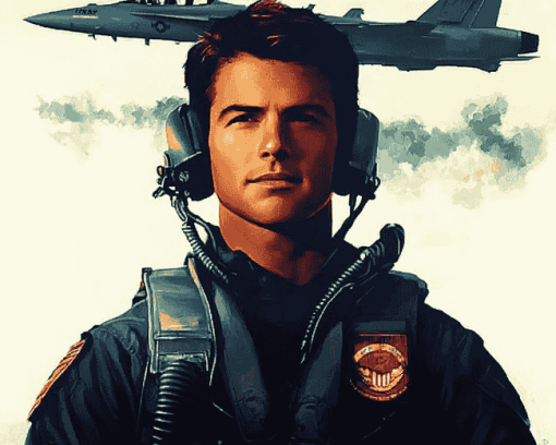 Top Gun Women Celebrities Diamond Painting