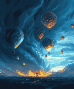 Tornado Balloon Animation Diamond Painting