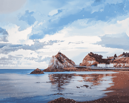 Torquay Beach Seascape Diamond Painting