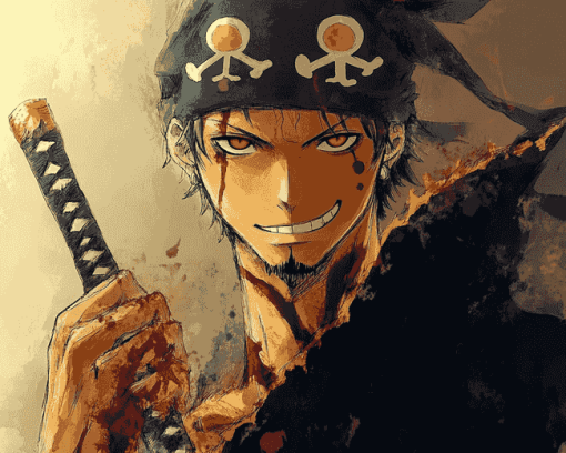 Trafalgar Law Anime Diamond Painting