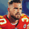 Travis Kelce Football Diamond Painting