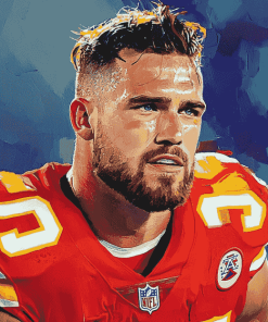 Travis Kelce Football Diamond Painting