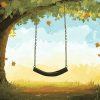 Tree Swing Cartoon Diamond Painting