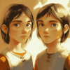 Twin Brothers Cartoon Diamond Painting