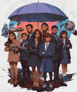 Umbrella Academy Stars Diamond Painting