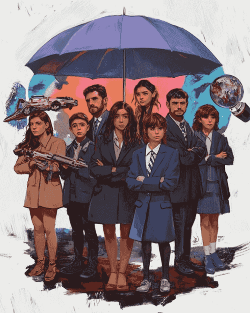 Umbrella Academy Stars Diamond Painting