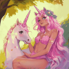 Unicorn Girls Fantasy Diamond Painting