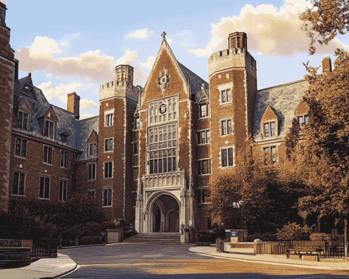 University of Pennsylvania Building Diamond Painting