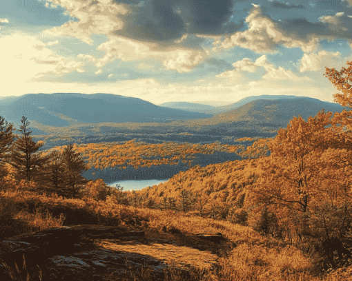 Upstate New York Mountains Diamond Painting