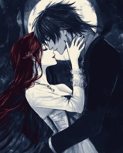 Vampire Night Romance Anime Diamond Painting