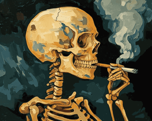 Van Gogh Skull Art Diamond Painting