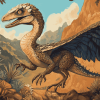 Velociraptor Cartoon Diamond Painting