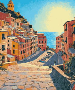 Vernazza Cities of Italy Diamond Painting