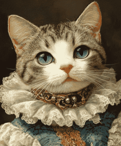 Victorian Cat Art Diamond Painting