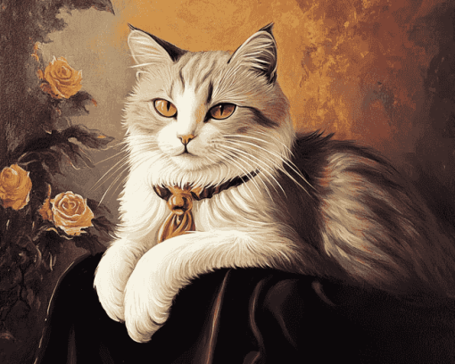 Victorian Cat Diamond Painting