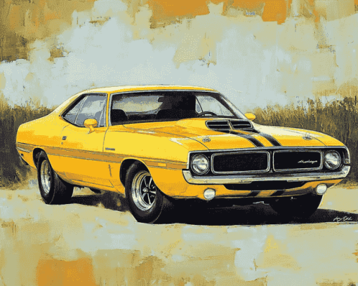 Vintage 1971 Roadrunner Diamond Painting