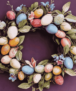 Vintage Easter Wreaths Diamond Painting