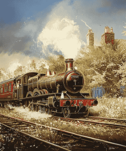 Vintage GWR Train Diamond Painting