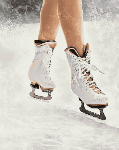 Vintage Ice Skating Diamond Painting