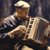 Vintage Musician Accordion Diamond Painting