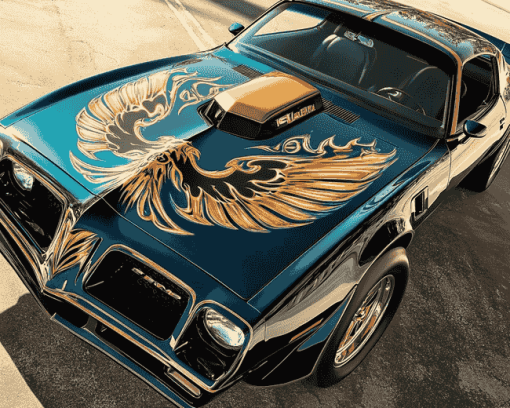 Vintage Pontiac Firebird Diamond Painting