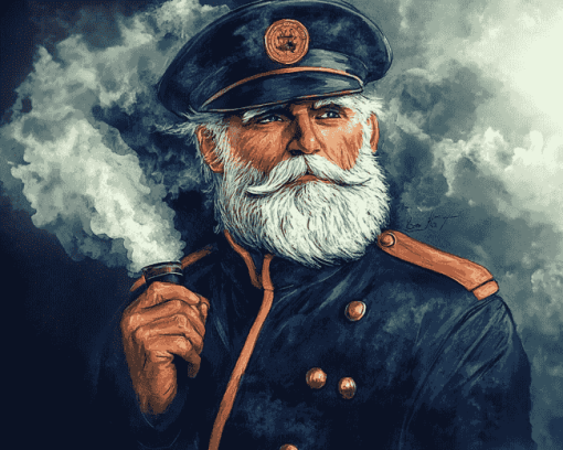 Vintage Sea Captain Diamond Painting