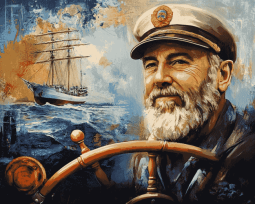 Vintage Sea Captain Diamond Painting