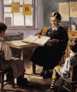 Vintage Teacher Student Diamond Painting