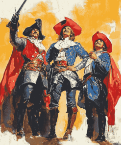 Vintage Three Musketeers Warriors Diamond Painting