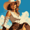 Vintage Western Women Diamond Painting