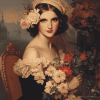 Vintage Woman Flower Diamond Painting