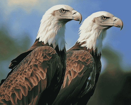 Vulture and Eagle Birds Diamond Painting