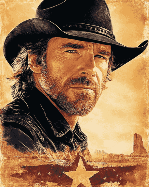 Walker Texas Ranger Movie Diamond Painting