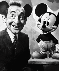 Walt Disney Mickey Mouse Black and White Diamond Painting