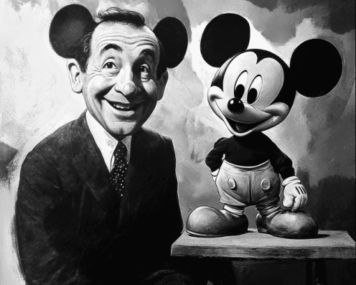 Walt Disney Mickey Mouse Black and White Diamond Painting