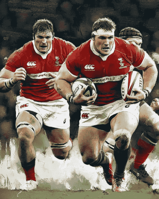 Welsh Rugby Stars Diamond Painting