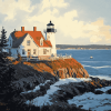 West Quoddy Lighthouse Diamond Painting