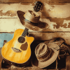 Western Guitar Vintage Diamond Painting