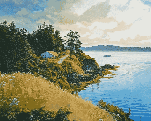 Whidbey Island Coastlines Diamond Painting