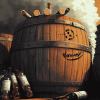 Whiskey Barrel Animation Diamond Painting