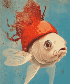 White Cap Fish Diamond Painting